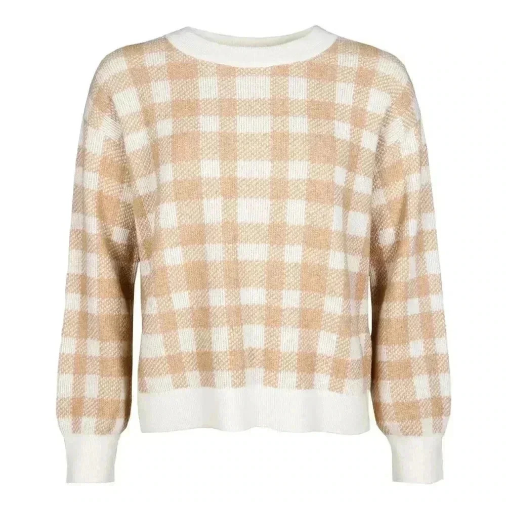 Barbour rosevale knit in hessian check size 10 - Picture 2 of 3